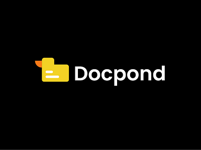 docpond ai ai logo bird brand design branding doc document document logo duck duck logo file logo mark pond tech technology logo wordmark