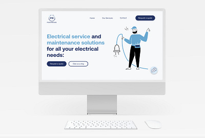 PG Electricians brandbook branding design electrician graphic design logo poster stationery webdesign webflow website