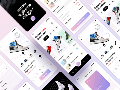 Shoe Gallery App Design app app screens app ui apps for shoes branding codiant design ecommerce app ecommerce app design mobile app shoe selling apps shoes ui ux