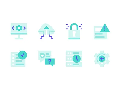 B2B SaaS Icons b2b brand brand book brand guide brand identity branding code design icon iconography icons illustration saas security ui