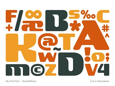 SmoothSharp - Display Font black font bold font clean font display font font latin font typeface typography