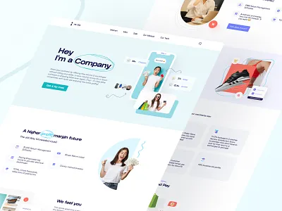 Redo Website Landing Page clothes company corporate design ecommerce illustration landing ui ux web website