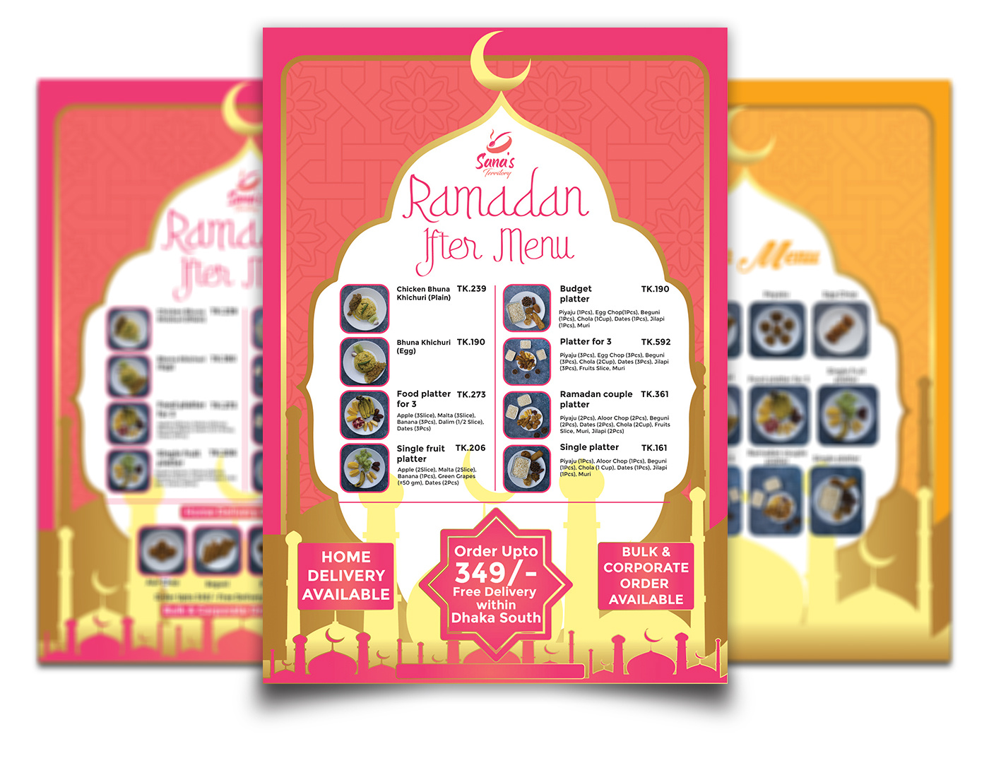 Ramdan Iftar Menu Design (Client Work) by Rina Akter on Dribbble