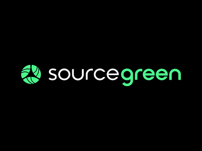 Source Green Logo biodegradable climate climate change environment environmental global green logo material packaging saas