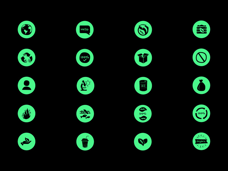 Source Green Icon Set branding climate climate change environmental icon set packaging sustainable