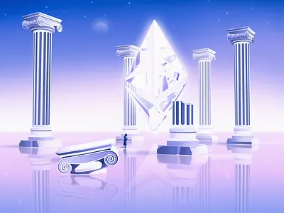 ETH FLOOR artwork crypto cryptoart eth ethereum illustration illustrator monk nft space vector