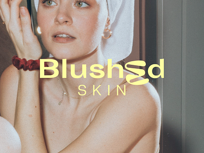 Blushed Skin brand branding feminine identity logo logodesign visual identity