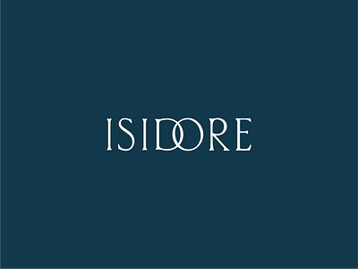 Isidore branding custom typography identity logo typography wip