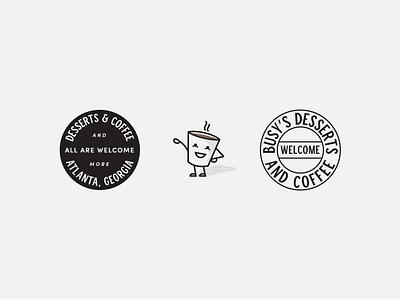Desserts & Coffee branding identity illustration logo typography wip