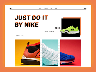 Nike Webpage Design - Concept branding design figma nike ui ux