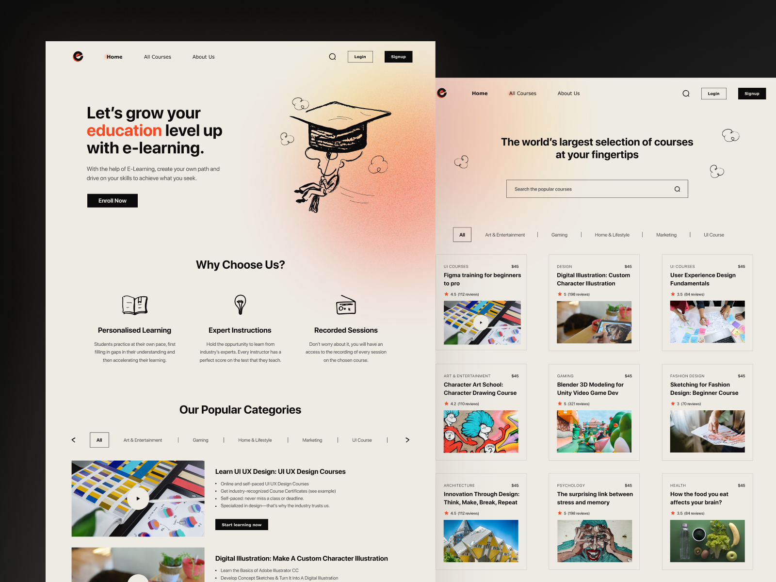 Example of Landing Page Design