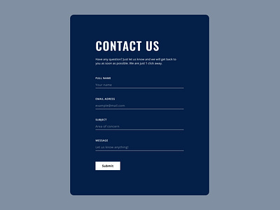 Daily UI :: 028 - Contact Us app branding contact contact us contact us page daily ui 028 daily ui 28 dailyui dailyui 028 dailyui 28 dailyui028 dailyui28 design minimal ui ux web