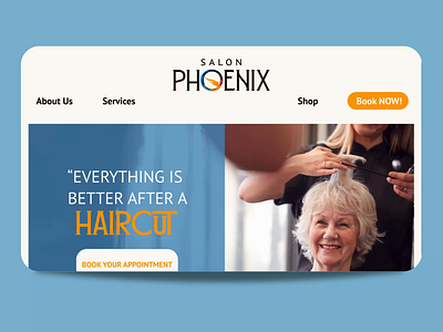 Hair Salon Website Design brand brand design branding graphic design logo web design website design