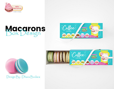 Macaron Box packaging design 3d animation box design branding dhara bodara graphic design illustrator logo macaron motion graphics packaging design portfolio post ui