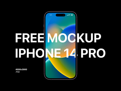 Iphone 14 Pro - Free Mockup free mockup freebies iphone 14 pro psd mockup