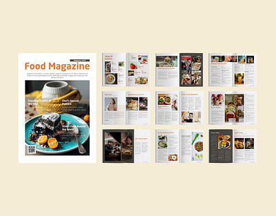 Modern & Clean Food Magazine Layout Design clean design creative layout editorial design editorial layout elegant layout food magazine food photography graphic design layout design magazine design magazine layout minimalist design modern layout page design print design print magazine professional design publication design typography visual storytelling