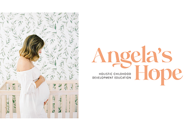 Angela's Hope branding design lettering logo
