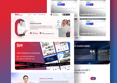 Nhân viên BM Web figma prototype ui ux website