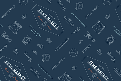 Fens Market Brand Pattern brand brand pattern illustration pattern