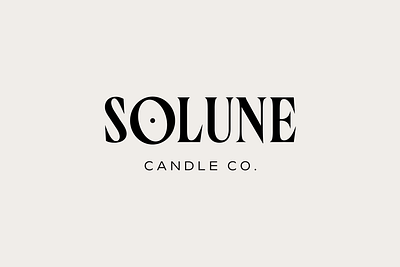 Solune Candle Co. Branding branding candle branding design graphic design logo logo design