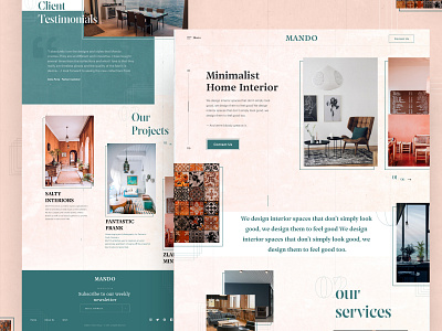 MANDO | Interior Design Agency Website agency branding clean design graphic design interior logo minimal style ui user interface design ux web web design website