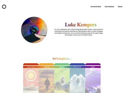 Portfolio Website Landing Page ui ux webflow website website design
