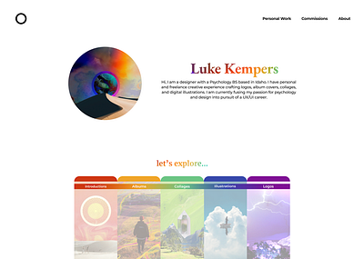 Portfolio Website Landing Page ui ux webflow website website design