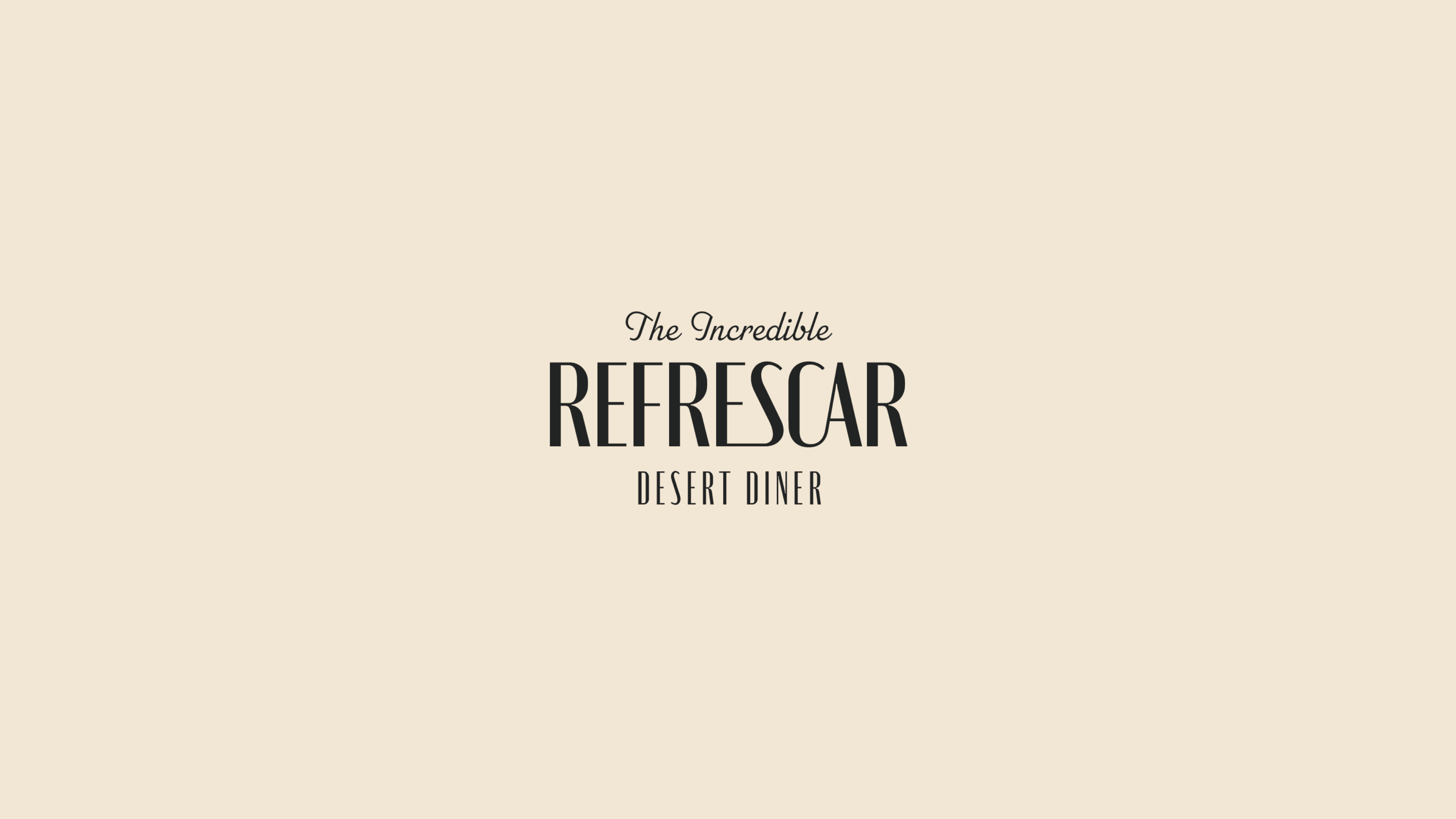 Refrescar Desert Diner - Brand Identity By Katie Daemicke On Dribbble