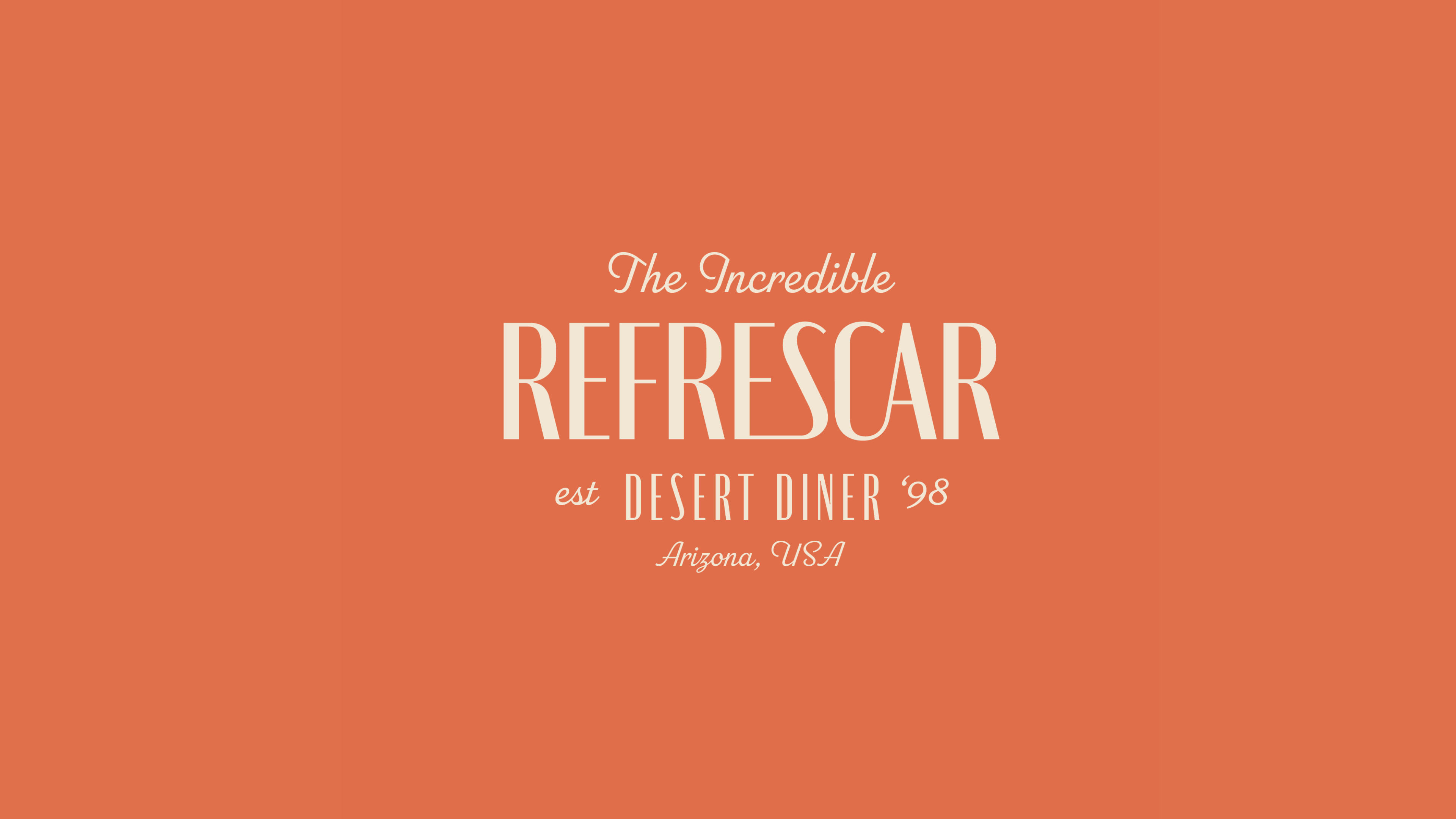 Refrescar Desert Diner - Brand Identity By Katie Daemicke On Dribbble