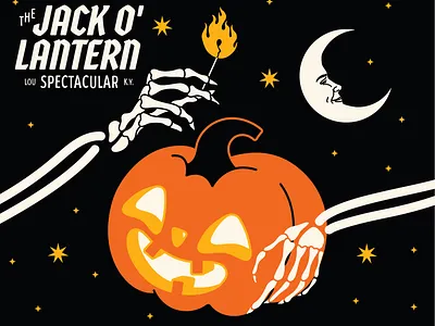 Jack O' Lantern Spectacular autumn event fall halloween illustration kentucky louisville october pumpkin skeleton spooky trick or treat