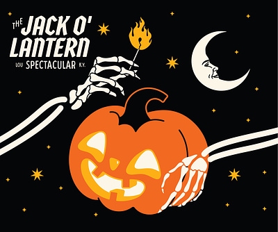 Jack O' Lantern Spectacular autumn event fall halloween illustration kentucky louisville october pumpkin skeleton spooky trick or treat