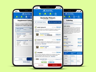 Mobile Supplement Wizard app design ecommerce mobile onboard product design recommendation responsive survey tool ui ux web app website wizard