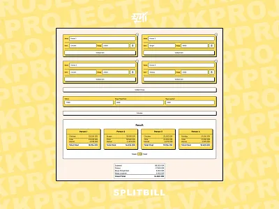 SPLITBILL react ui website