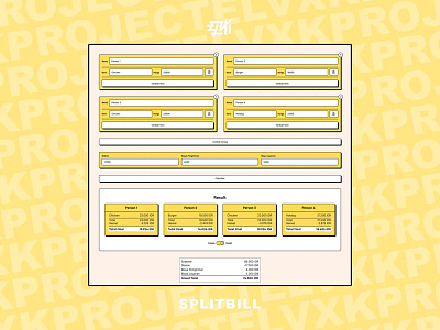 SPLITBILL react ui website