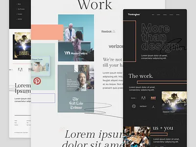 tbx. design graphic design home page ui web design