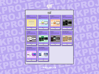 Projects Showcase react ui website