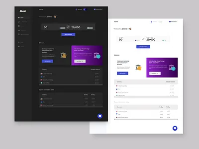 Aboki Africa Dark Mode UI landing page minimal product design ui ux website
