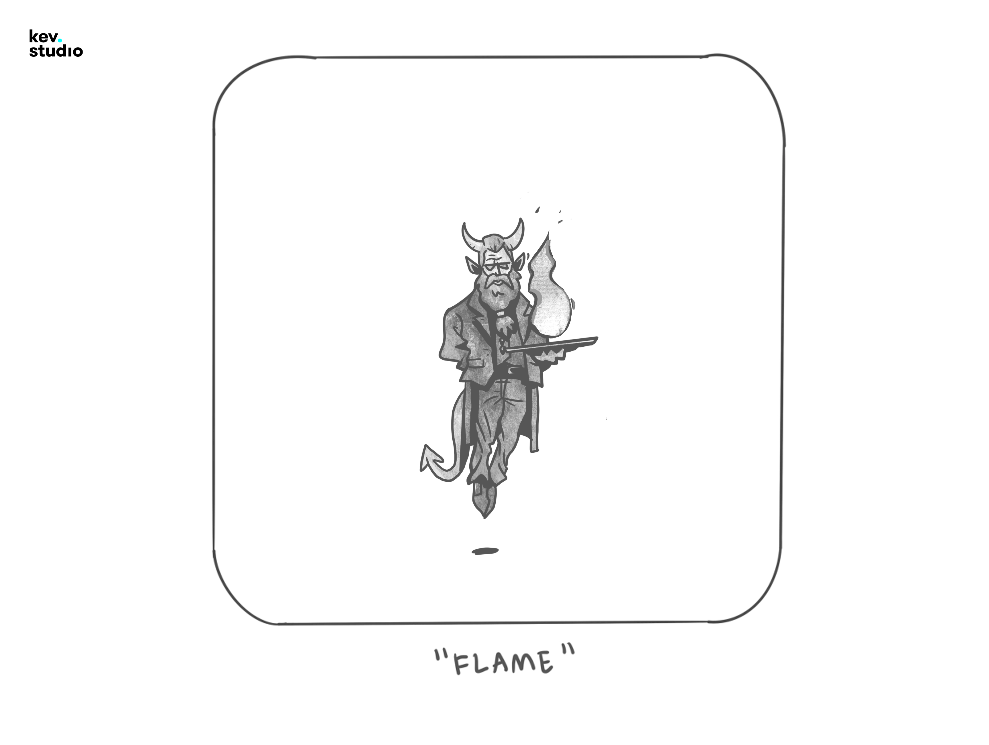 INKTOBER DAY 5! FLAME art bellissimo design digitalart drawing frames illustration inktober inktober2022 logo ui