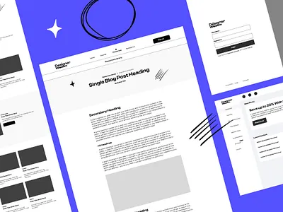 DisgnerWisdom Part 2 - Low Fidelity Wireframes dashboard education product design education website figma illustration learning dashboard low fidelity wireframes product design ui ui design uiux ux design web design wireframe