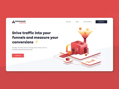 Astronomic Marketing austin branding design figma illustration logo texas ui ux visual design web design