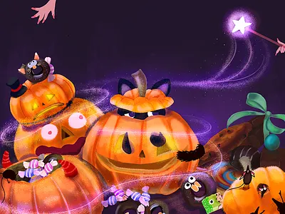 Halloween Children's Book Illustration book branding children design graphic design illustration poster