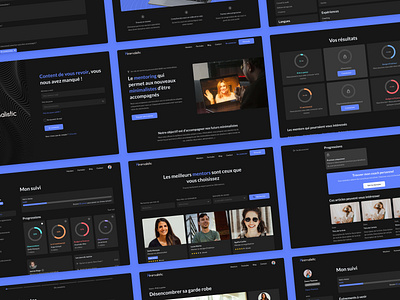 Minimalistic - Website branding coach dark design desktop landing logo minimalist mobile search ui ui design ux website