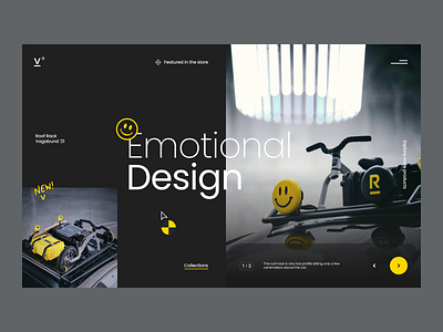 Emotional Design concept design minimal ui web