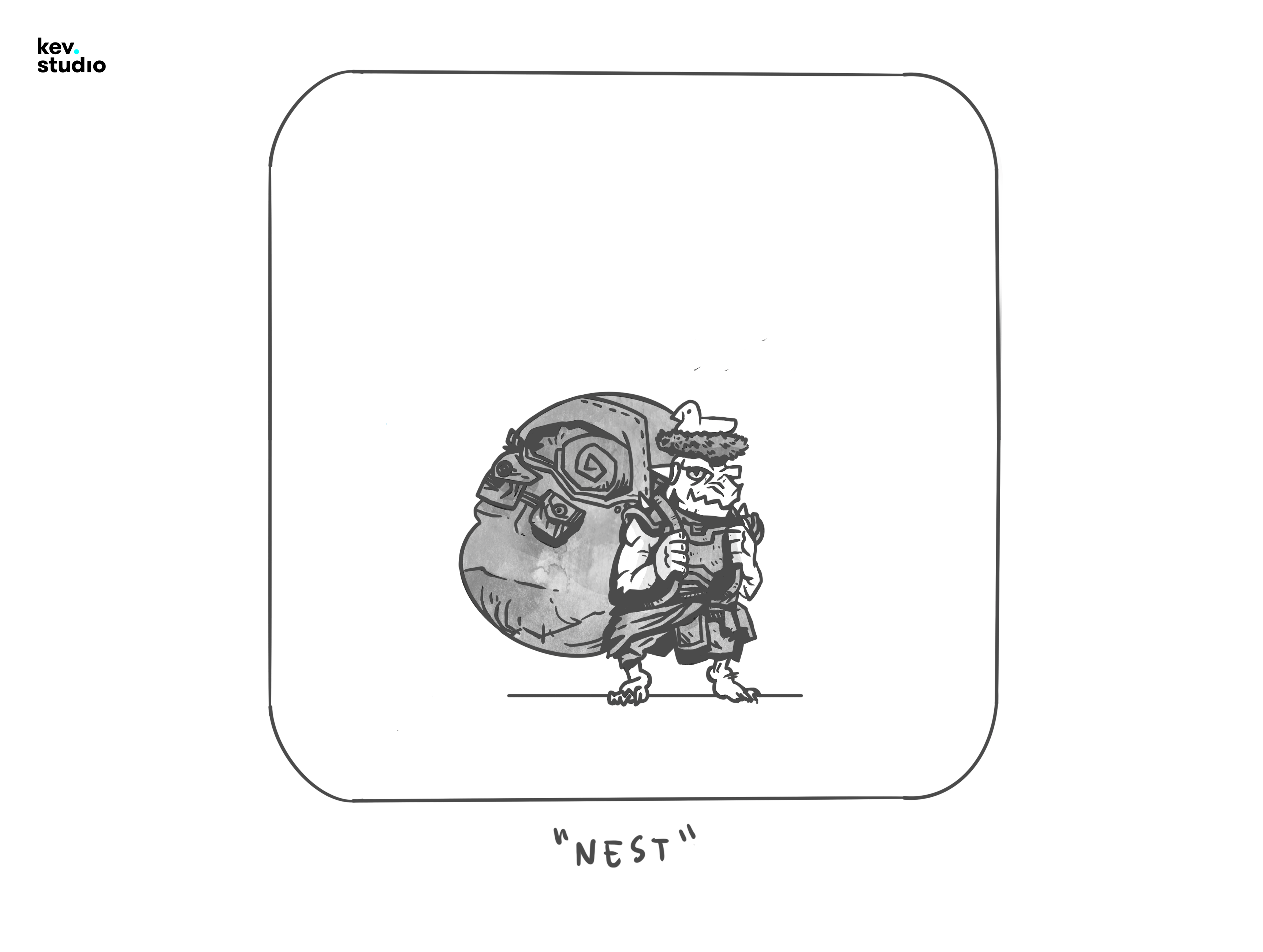 INKTOBER DAY 9! NEST art bellissimo design digitalart drawing frames illustration inktober inktober2022 logo ui