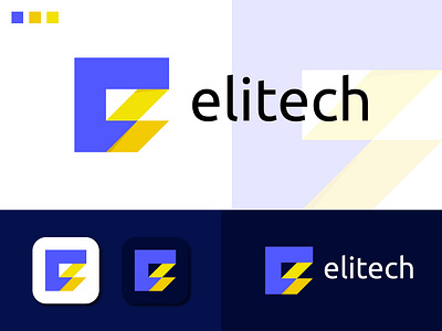 Modern E Letter Mark Geometric Lighting Logo abstract logo agency logo app branding creative logo design e letter design e letter geometric logo e letter lighting logo e letter logo e logo e monogram electric power logo electricity geometric logo illustration letter logo modern logo technology logo vector