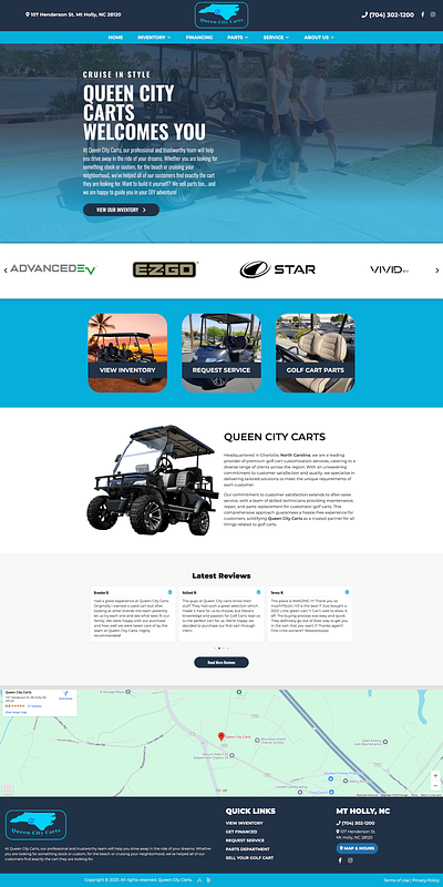 Queen City Carts branding ui