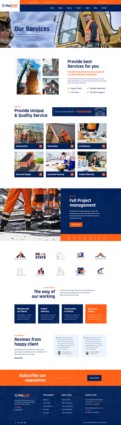 OxyBuild - Construction HubSpot Theme architecture hubspot theme construction hubspot theme creative builder hubspot theme