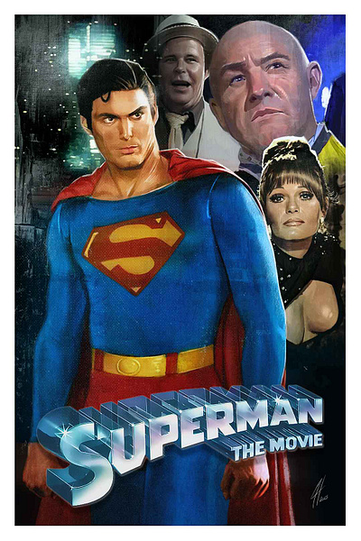 Super. Man. illustration sueprman