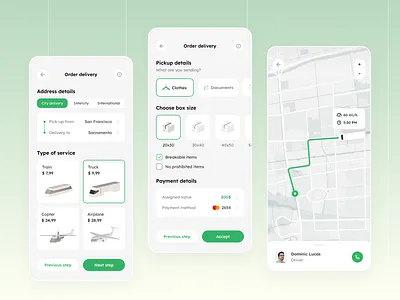 Cargo delivery mobile logistic app 3d cargo cleveroad delivery freight logistic logistics app map navigation order shipping box track tracking tracking app transport transportation truck uber
