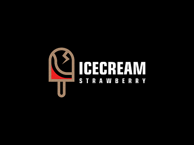 ICE CREAM LOGO branding design graphic design icon illustration logo typography